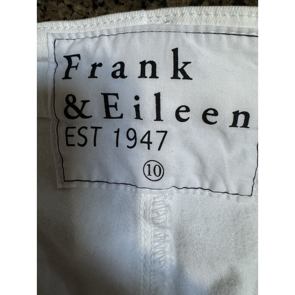 Frank and Eileen Italian Performance Linen Kinsale The Trouser White Size 10 - Picture 5 of 8